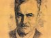 Portrait of Einar Beer drawn by Einar Dale on January 3rd 1955.