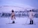Paramananda på skitur sammen med Bjørn Pettersen, på Tronsvangen i Alvdal, januar 1990.